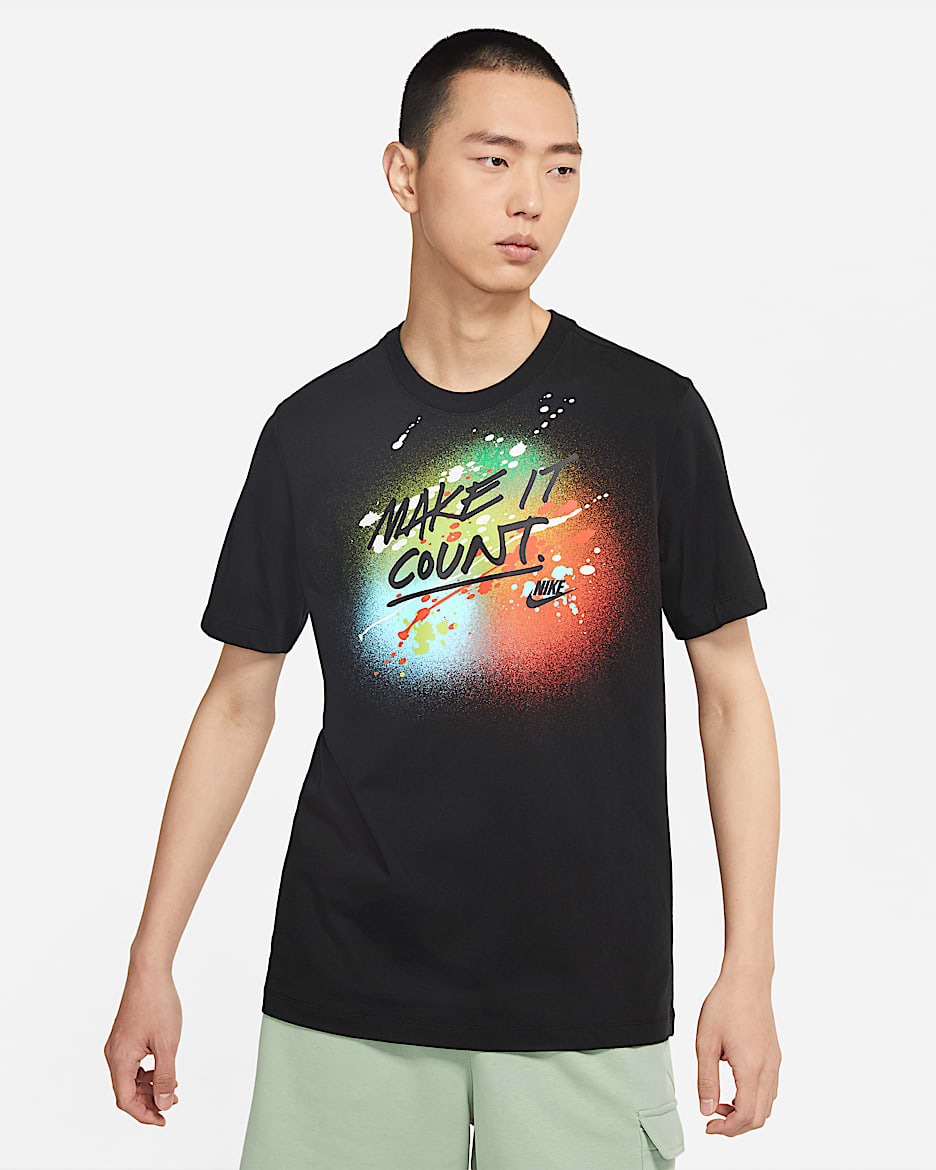 Nike Sportswear 男子短袖T恤 - 黑