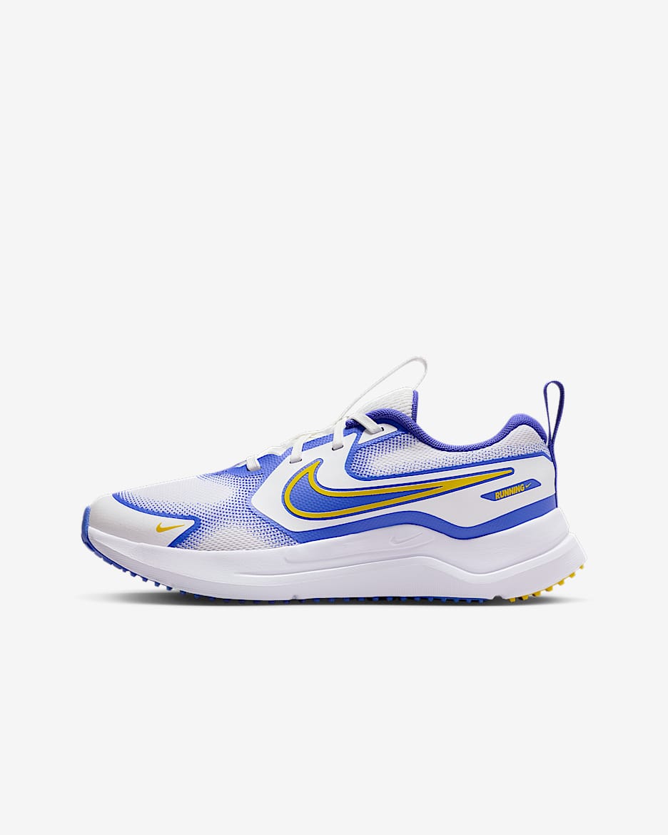 Nike Cosmic Runner 耐克宇宙一号大童公路跑步鞋 - 山峰白/波斯紫/白色/亮黄