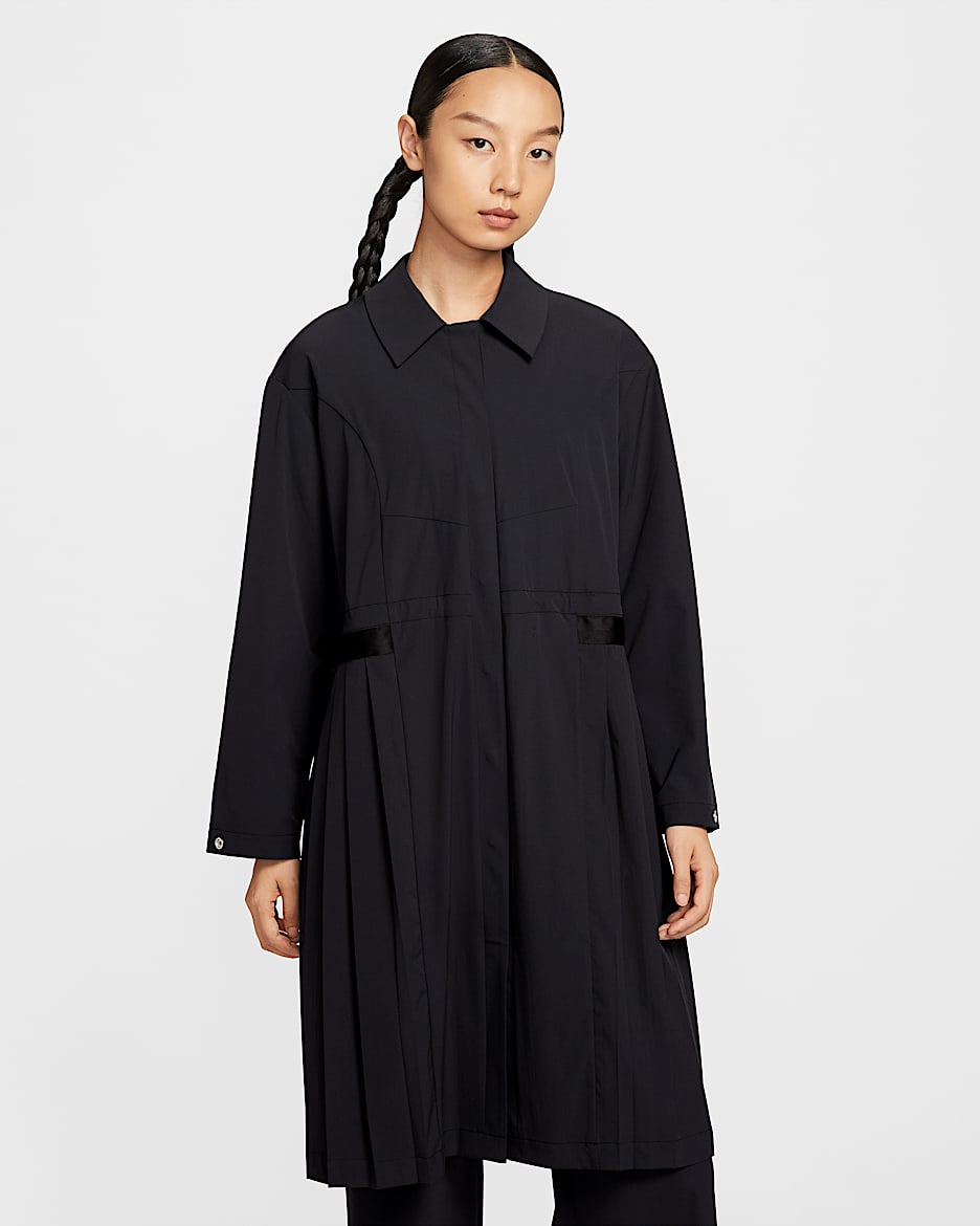 Nike 24.7 PerfectStretch Dri-FIT 女子速干 Oversize 风风衣 - 黑/暗烟灰