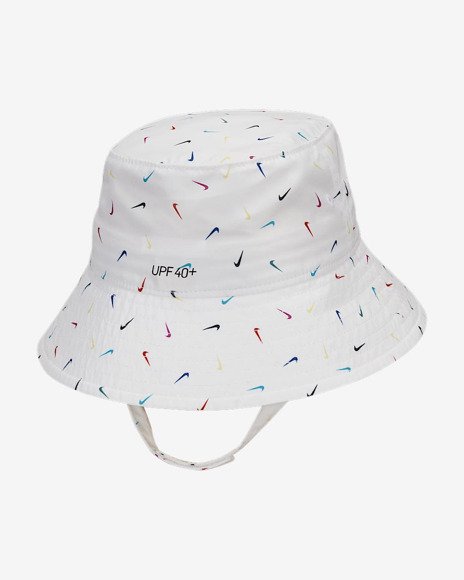 Nike UPF 40+ Futura 婴童防晒渔夫运动帽 - 白色/黑