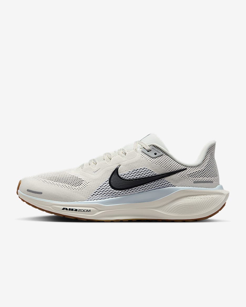 Nike Pegasus 41 耐克飞马男子公路跑步鞋 - 帆白/紫蓝/狼灰/煤黑