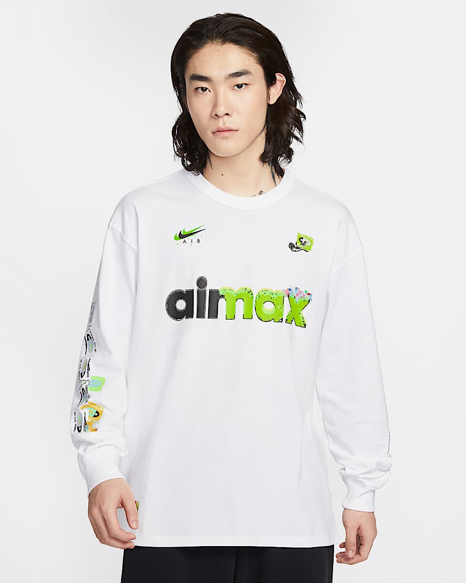 Nike Sportswear 男子长袖T恤 - 白色