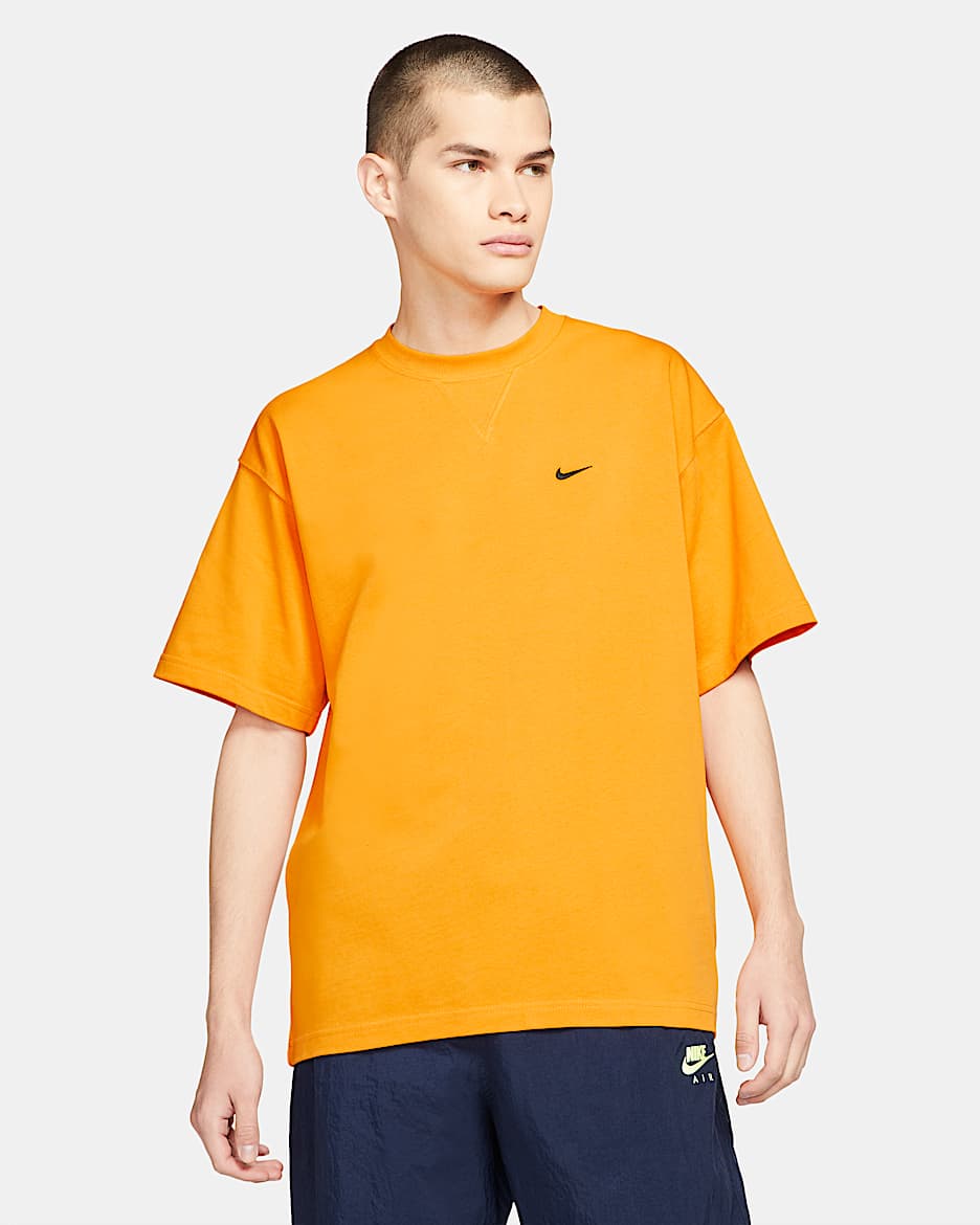 Nike x Kim Jones 男/女短袖T恤 - 电子橙