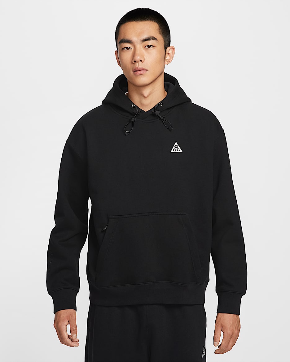 Nike ACG Therma-FIT 加绒套头连帽衫 - 黑/煤黑/山峰白