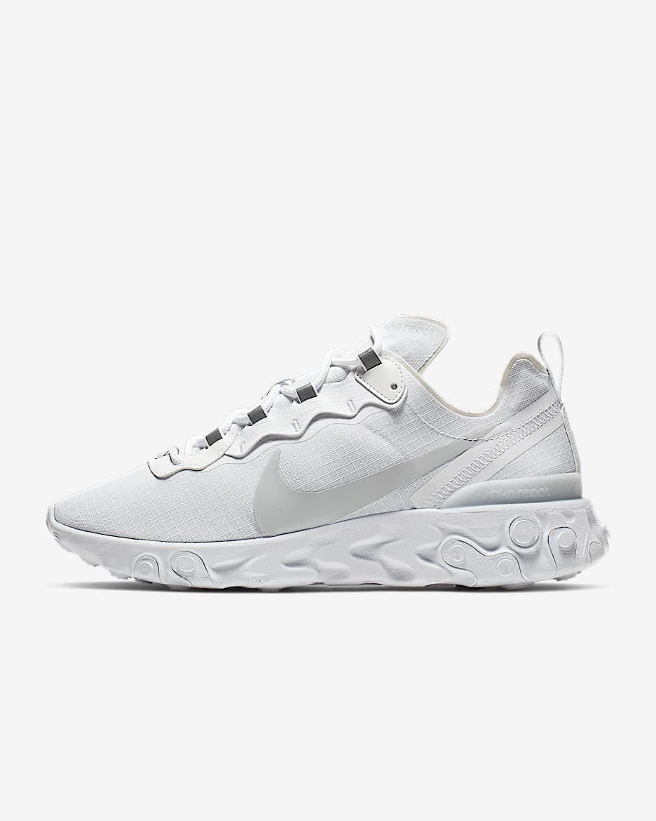 Nike React Element 55 SE SU19 男子运动鞋 - 白色/白金色