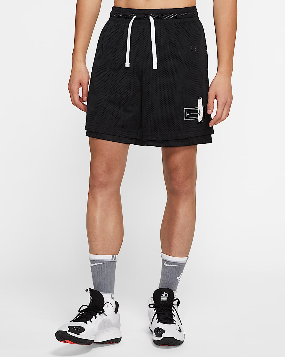 KD Nike 男子篮球短裤 - 黑/黑/白色