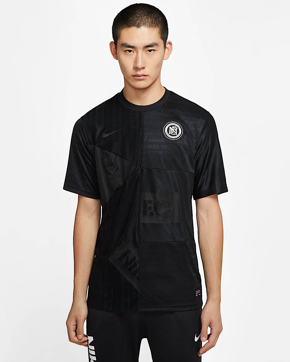 Nike F.C. 主场男子足球球衣 - 黑/黑/白色/黑