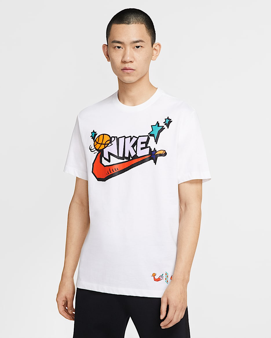 Nike Exploration 系列男子篮球T恤 - 白色