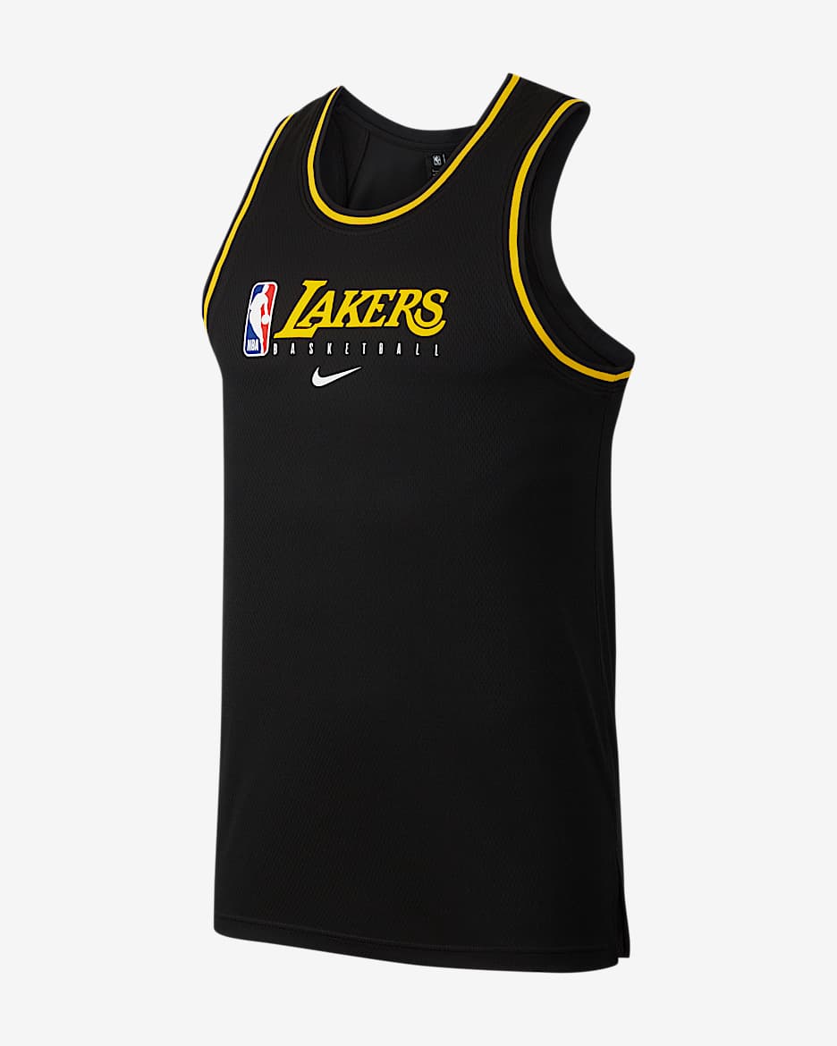 洛杉矶湖人队 Nike Dri-FIT NBA 男子背心 - 黑