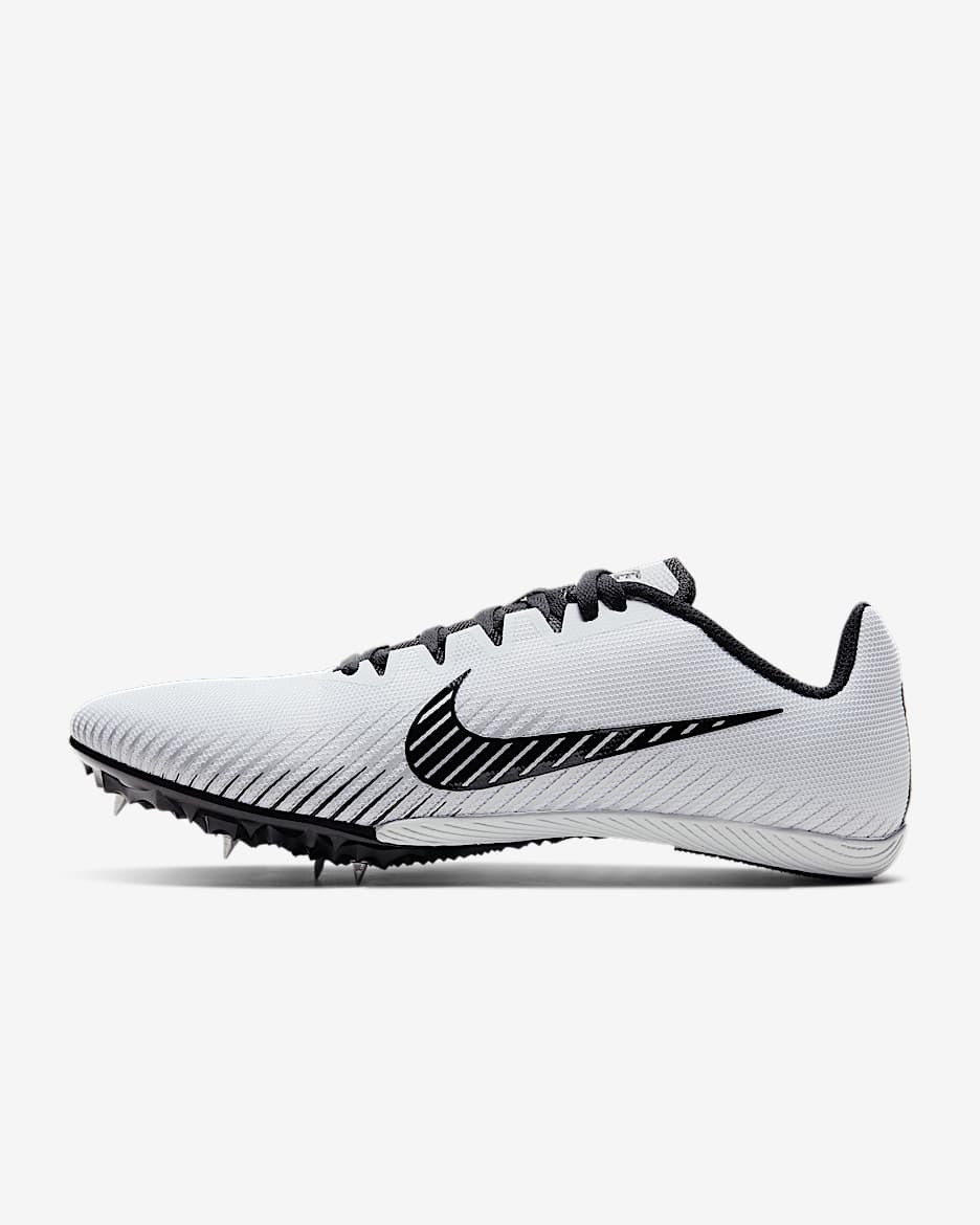 Nike Zoom Rival M 9 男/女跑步鞋 - 白金色/金属银/黑