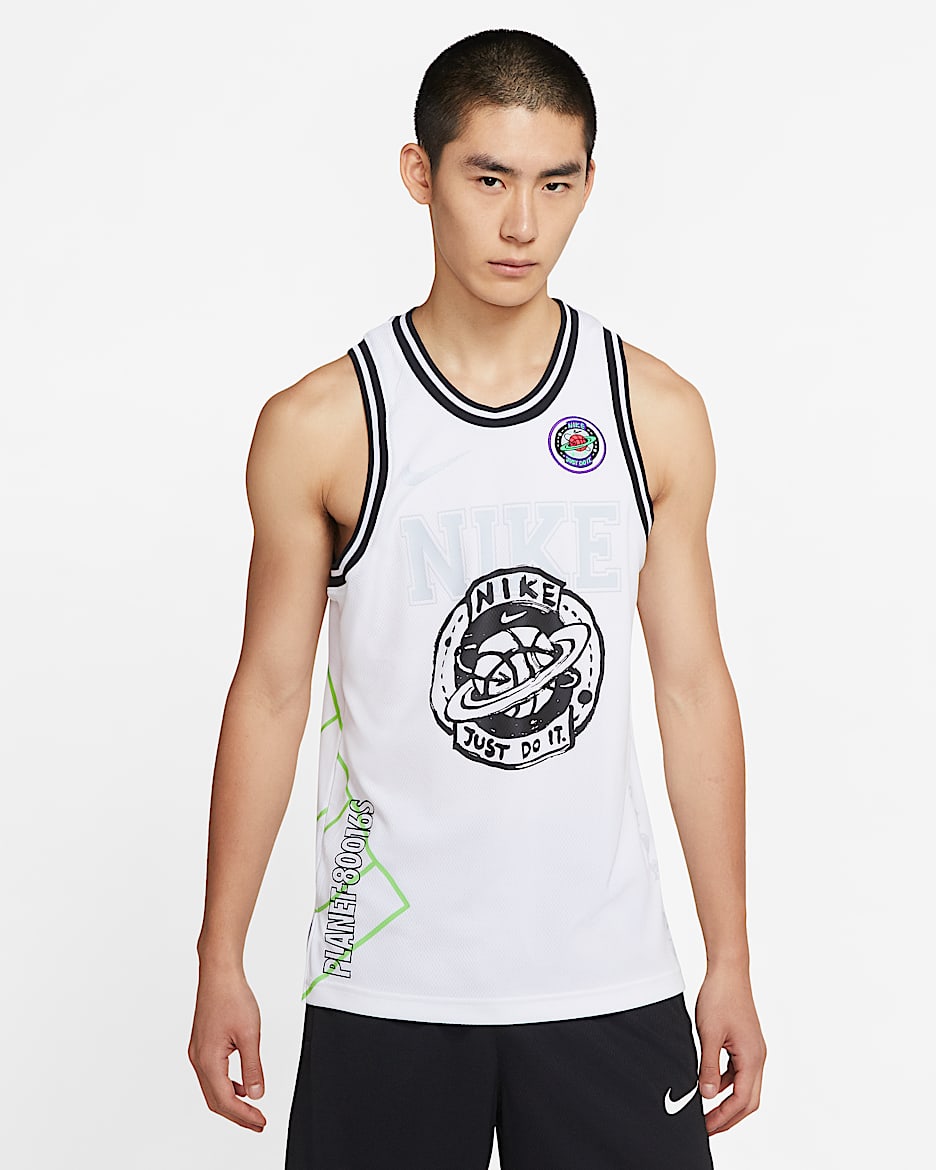 Nike DNA Summer Hoops 男子篮球球衣 - 白色