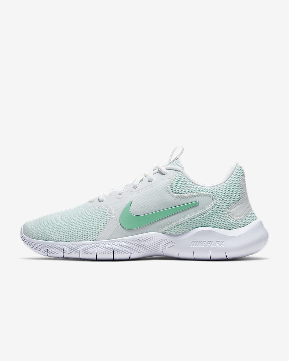 Nike Flex Experience RN 9 女子跑步鞋 - 山峰白/泡沫薄荷绿