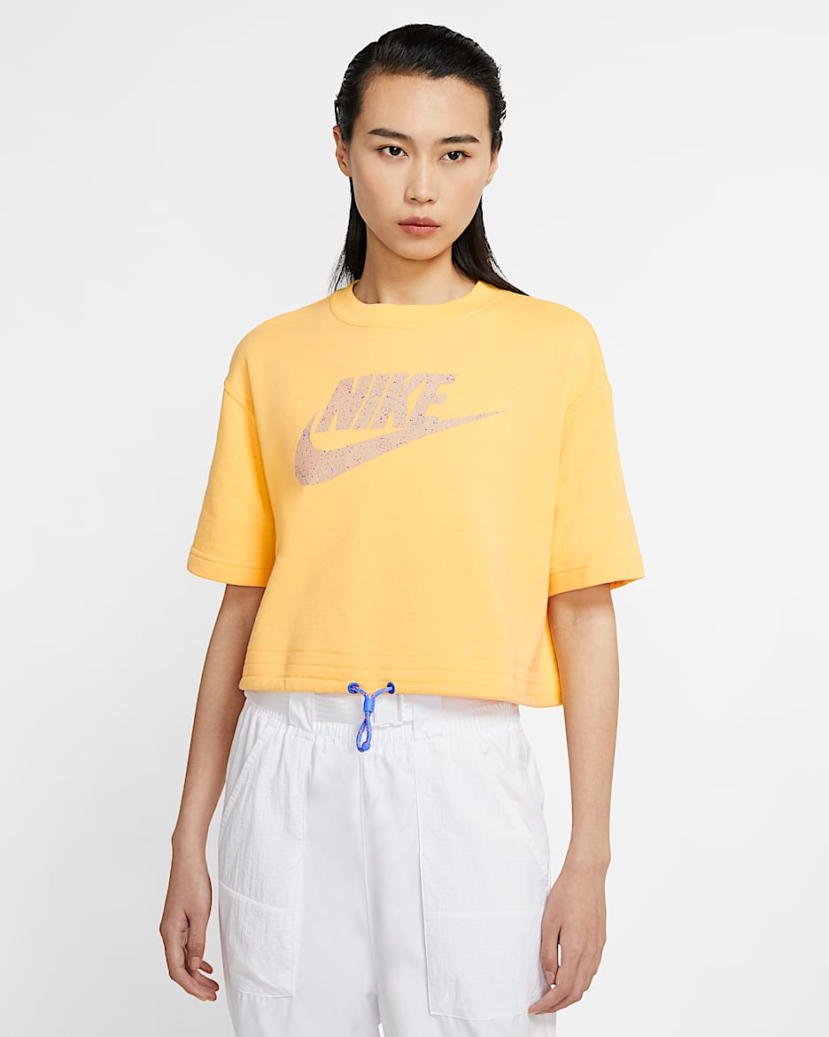 Nike Sportswear Icon Clash 女子短袖上衣 - 典雅托帕石色/宝石蓝