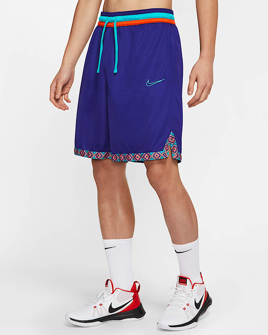 Nike Dri-FIT DNA 男子篮球短裤 - 高贵紫/清爽蓝