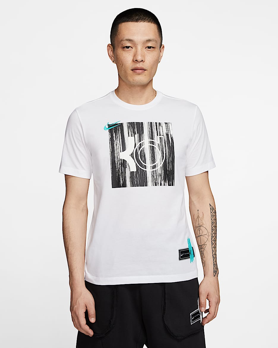 Nike Dri-FIT KD Logo 男子篮球T恤 - 白色