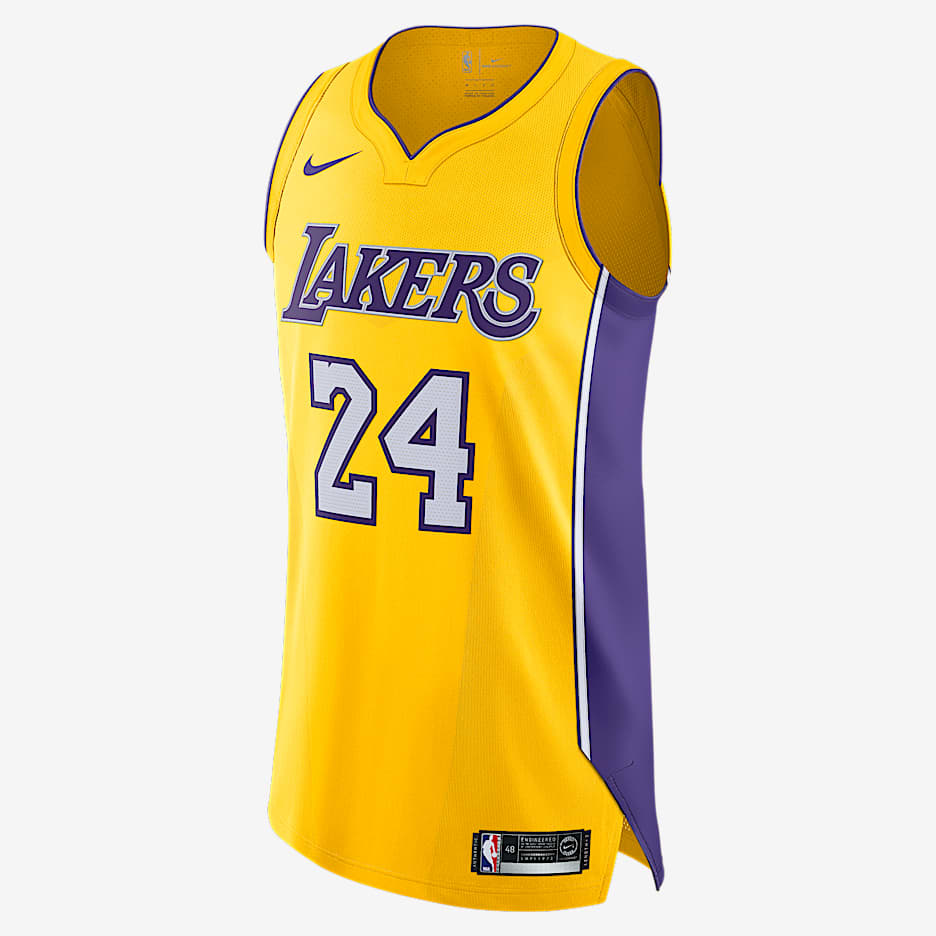 洛杉矶湖人队 (Kobe Bryant) Icon Edition Nike NBA Authentic Jersey 男子球衣 - 阿马里洛黄