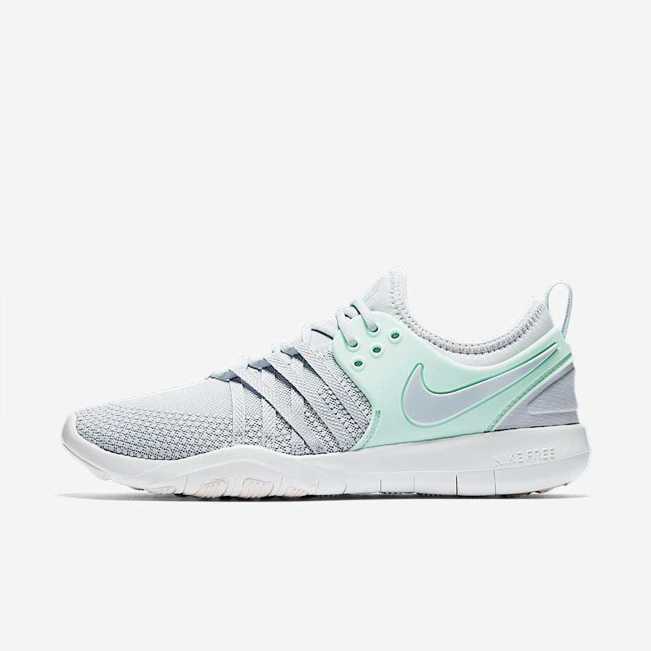 Nike Free TR 7 女子训练鞋 - 白金色/伊格鲁蓝/白金色