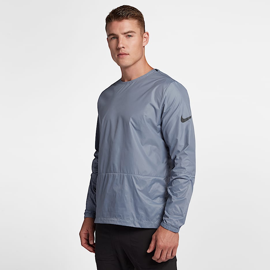 Nike Crew 男子跑步上衣 - 灰石板蓝
