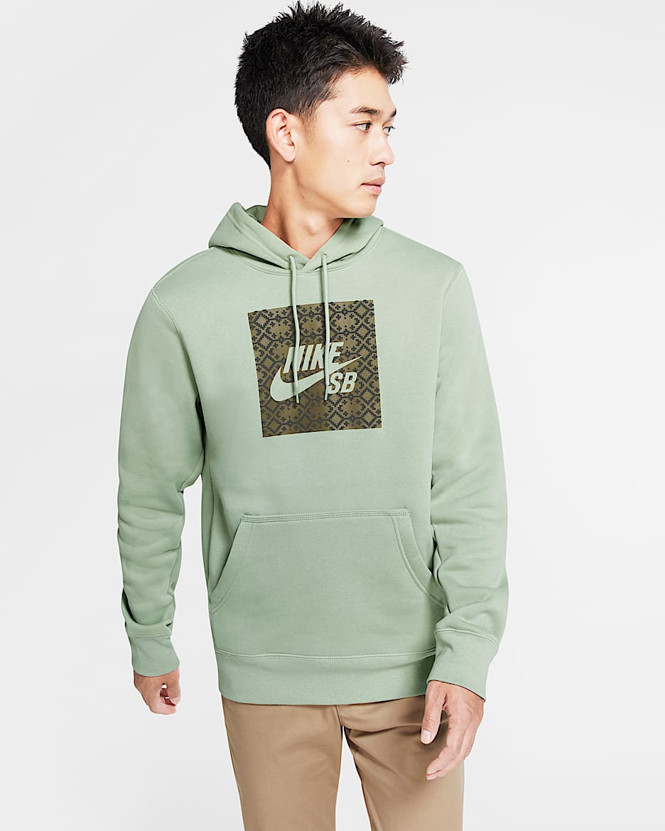 Nike SB 男子滑板连帽衫 - 地平线绿/中橄榄绿