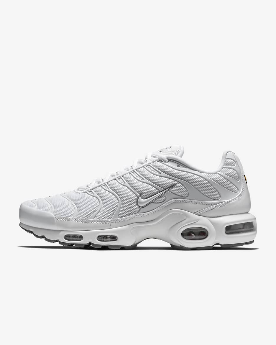 Nike Air Max Plus 男子运动鞋 - 白色/黑/冷灰/白色