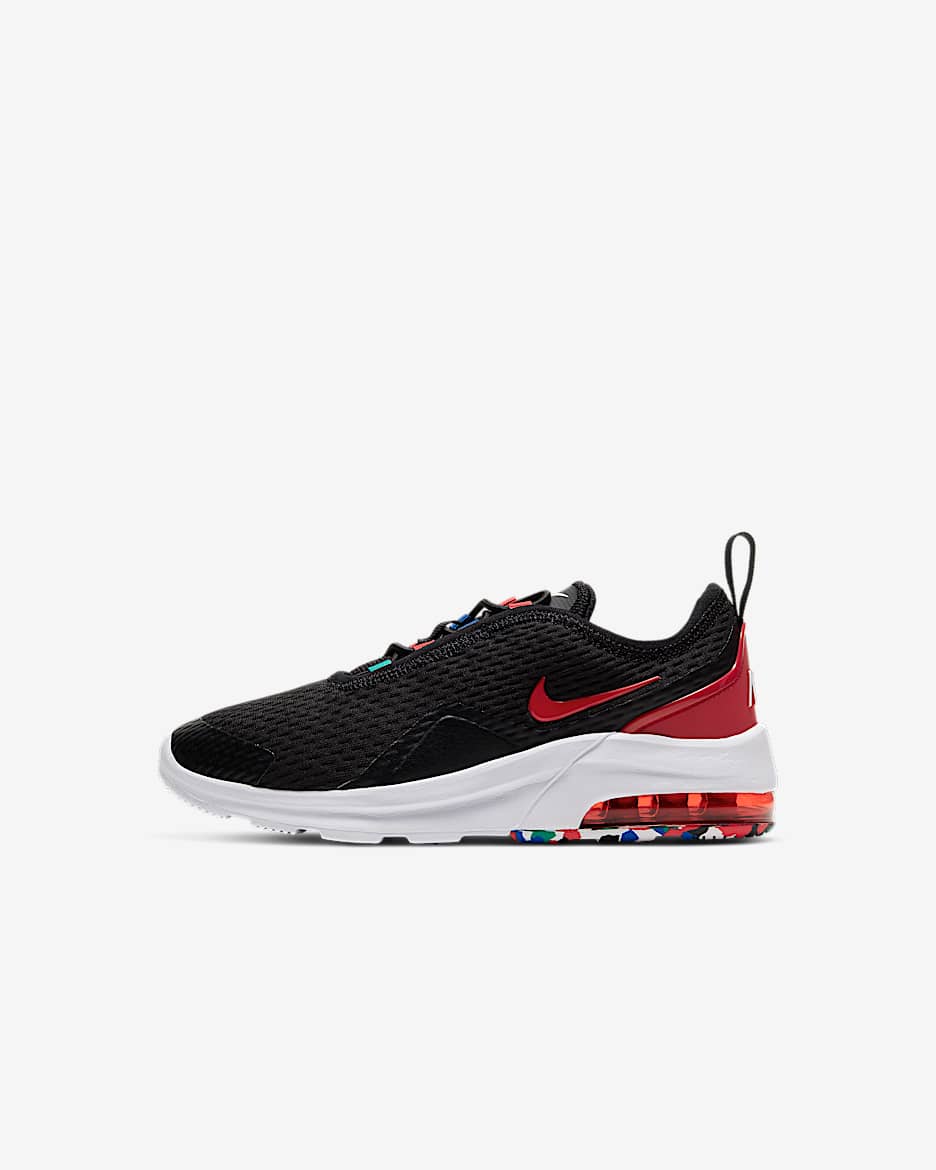 Nike Air Max Motion 2 MC (PSE) 幼童运动童鞋 - 黑/超蓝/海神绿/大学红