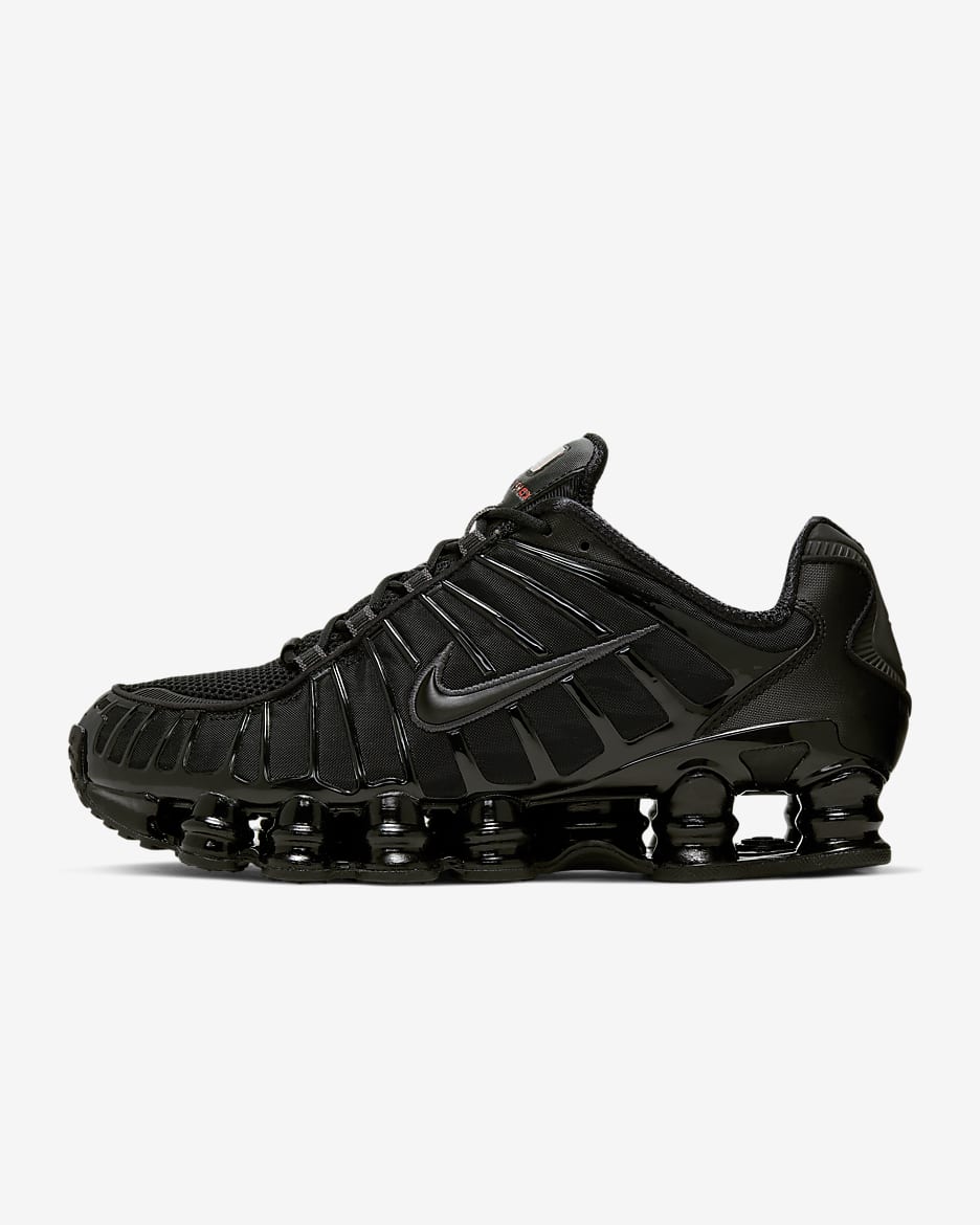 Nike Shox TL 男子气柱运动鞋 - 黑/金属赭/亮橘/黑