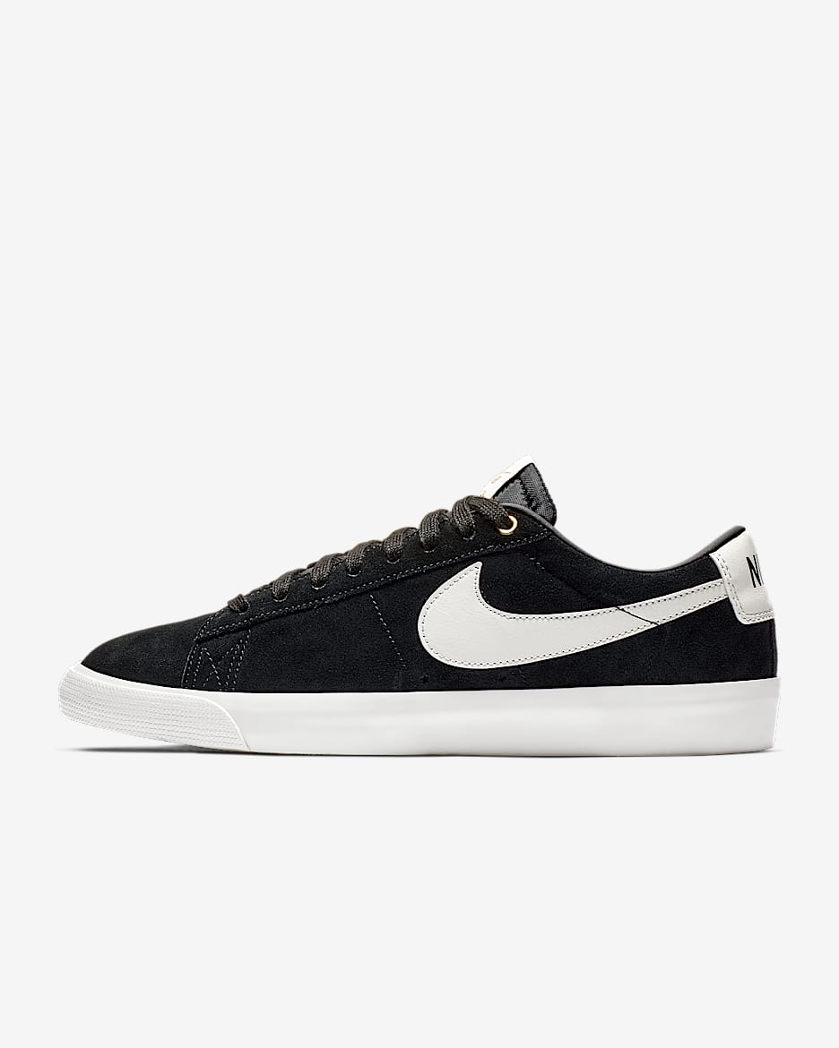Nike SB Zoom Blazer Low GT 男/女滑板鞋 - 黑/帆白