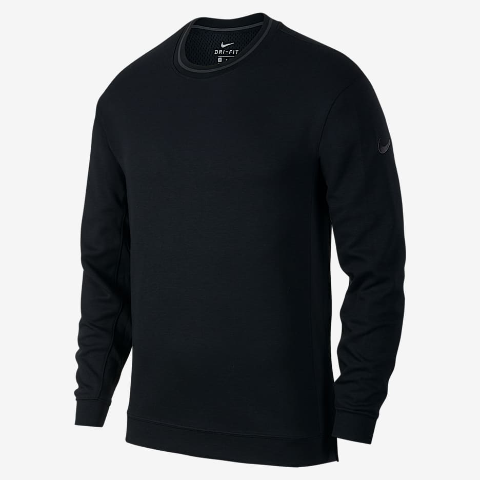 Nike Dri-FIT 男子长袖篮球上衣 - 黑/煤黑