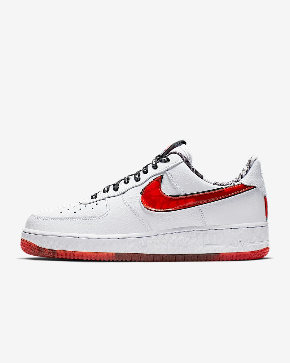 Nike Air Force 1 '07 LV8 男子运动鞋 - 白色/队橙/黑/多色