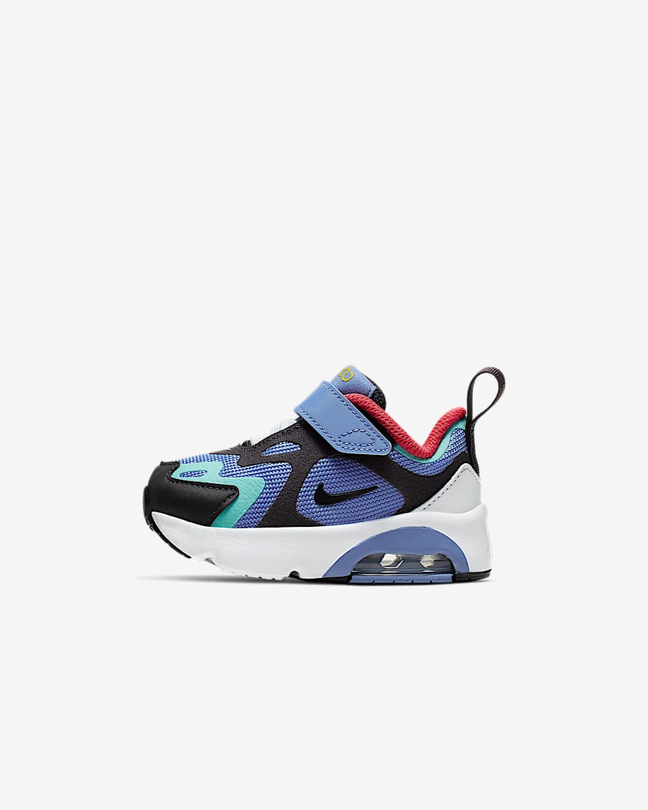 Nike Air Max 200 (TD) 婴童运动童鞋 - 脉冲宝石蓝/浅绿/余烬红/油灰