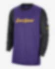 Low Resolution 洛杉矶湖人队 City Edition Nike Dri-FIT NBA 男子速干长袖赛前上衣