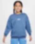 Low Resolution Nike Sportswear Club Fleece 大童（女孩）Oversize 风加绒圆领运动衫