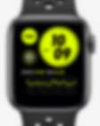 Low Resolution Apple Watch Nike SE（GPS + 蜂窝网络）搭配 Nike 运动表带 44 毫米深空灰色铝金属表壳