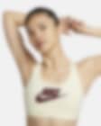 Low Resolution Nike Swoosh 女子中强度支撑速干衬垫标志运动内衣