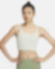 Low Resolution Nike Zenvy 女子柔软包裹低强度支撑速干衬垫罗纹长款运动内衣