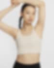 Low Resolution Nike Zenvy 女子柔软包裹低强度支撑速干衬垫罗纹长款运动内衣