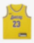 Low Resolution 2023/24 赛季洛杉矶湖人队 (LeBron James) Icon Edition Nike NBA Jersey 婴童球衣