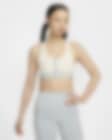 Low Resolution Nike Swoosh 女子中强度支撑速干衬垫前拉链运动内衣
