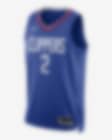 Low Resolution 2022/23 赛季洛杉矶快船队 Icon Edition Nike Dri-FIT NBA Swingman Jersey 男子速干球衣