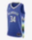 Low Resolution 密尔沃基雄鹿队 (Giannis Antetokounmpo) City Edition Nike Dri-FIT NBA Swingman Jersey 男子球衣