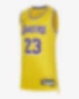 Low Resolution 2023/24 赛季洛杉矶湖人队 (LeBron James) Icon Edition Nike NBA Swingman Jersey 大童（男孩）速干球衣