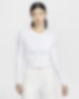 Low Resolution Nike Sportswear Chill Knit 街舞系列女子修身长袖短款上衣