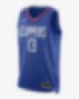 Low Resolution 2022/23 赛季洛杉矶快船队 Icon Edition Nike Dri-FIT NBA Swingman Jersey 男子速干球衣