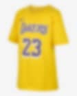 Low Resolution 洛杉矶湖人队 (LeBron James) Nike NBA 大童（男孩）T恤