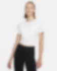 Low Resolution Nike Dri-FIT One Luxe 女子速干扭结式短款短袖上衣
