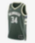 Low Resolution 2022/23 赛季密尔沃基雄鹿队 Icon Edition Nike Dri-FIT NBA Swingman Jersey 男子球衣