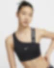 Low Resolution Nike Pro Swoosh Asymmetrical 女子中强度支撑速干衬垫训练运动内衣