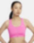 Low Resolution Nike Swoosh 女子中强度支撑速干衬垫前拉链易穿脱运动内衣