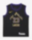 Low Resolution 2023/24 赛季洛杉矶湖人队 (LeBron James) City Edition Nike NBA Jersey 幼童球衣