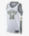 Low Resolution 2022/23 赛季密尔沃基雄鹿队 Association Edition Nike Dri-FIT NBA Swingman Jersey 男子速干球衣